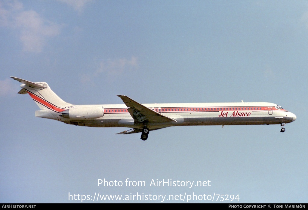 Aircraft Photo of F-GFUU | McDonnell Douglas MD-83 (DC-9-83) | Jet Alsace | AirHistory.net #75294