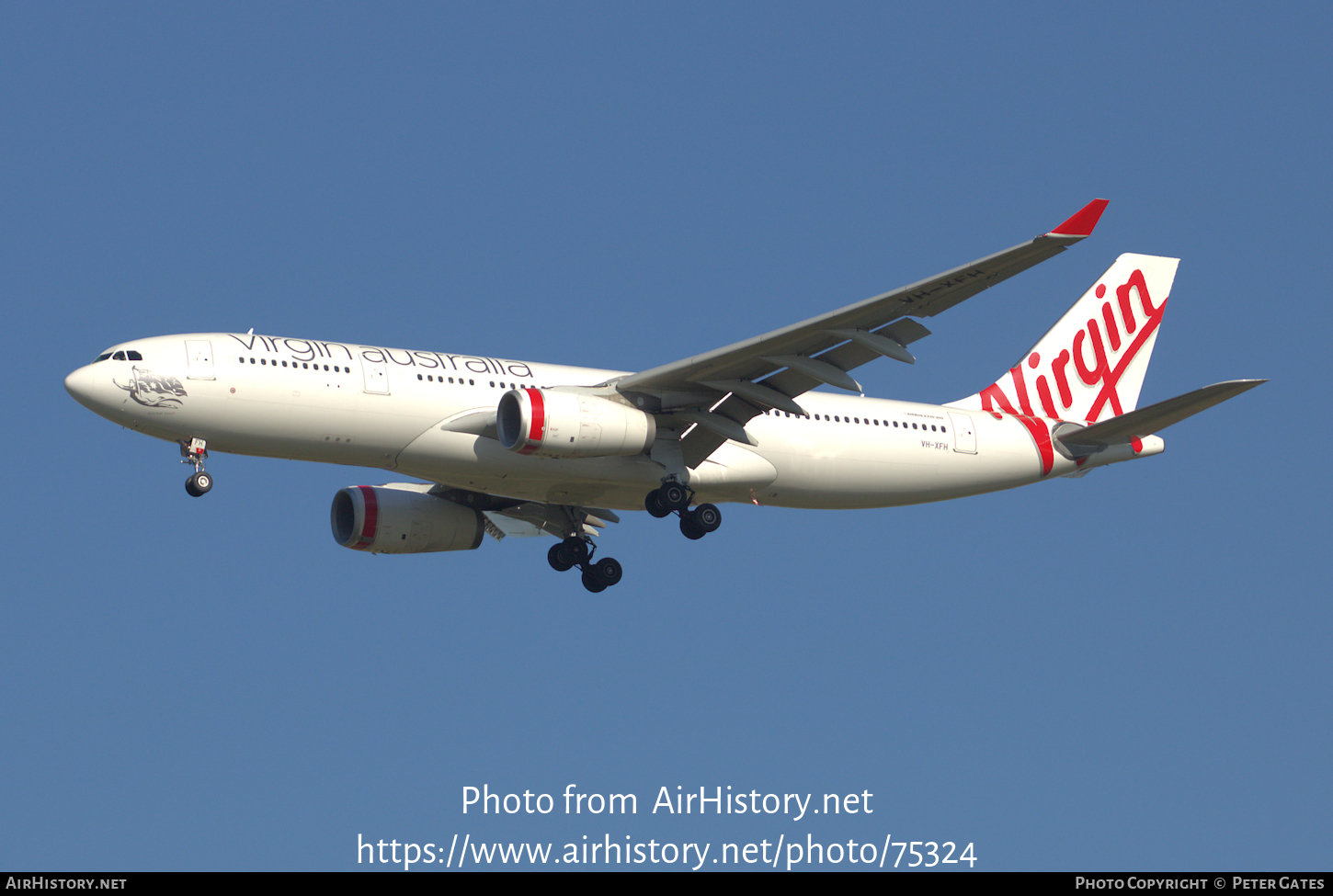 Aircraft Photo of VH-XFH | Airbus A330-243 | Virgin Australia Airlines | AirHistory.net #75324