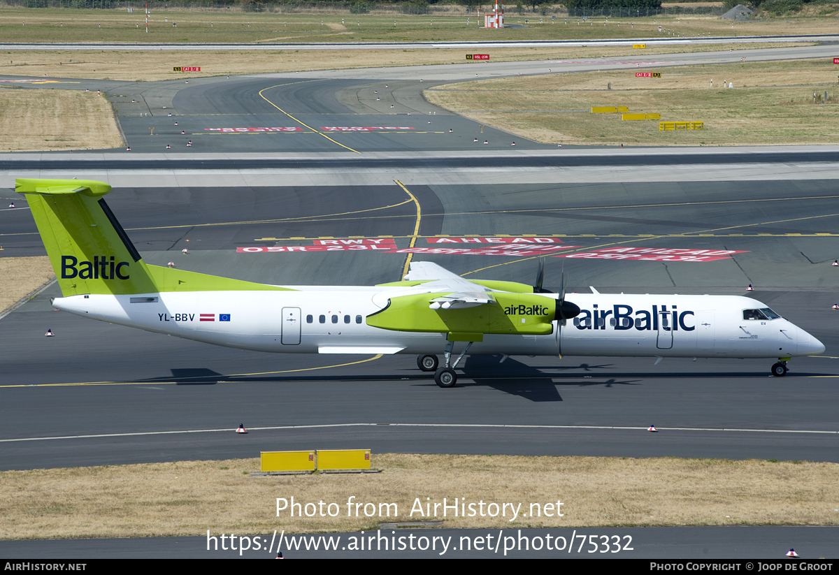 Aircraft Photo of YL-BBV | Bombardier DHC-8-402 Dash 8 | AirBaltic | AirHistory.net #75332