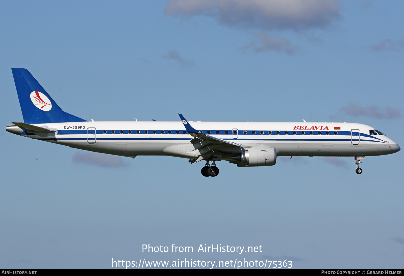 Aircraft Photo of EW-399PO | Embraer 195LR (ERJ-190-200LR) | Belavia | AirHistory.net #75363