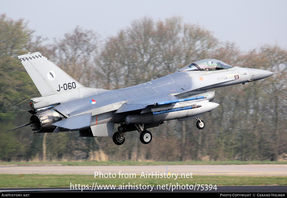 Aircraft Photo of J-060 | General Dynamics F-16AM Fighting Falcon | Netherlands - Air Force | AirHistory.net #75394