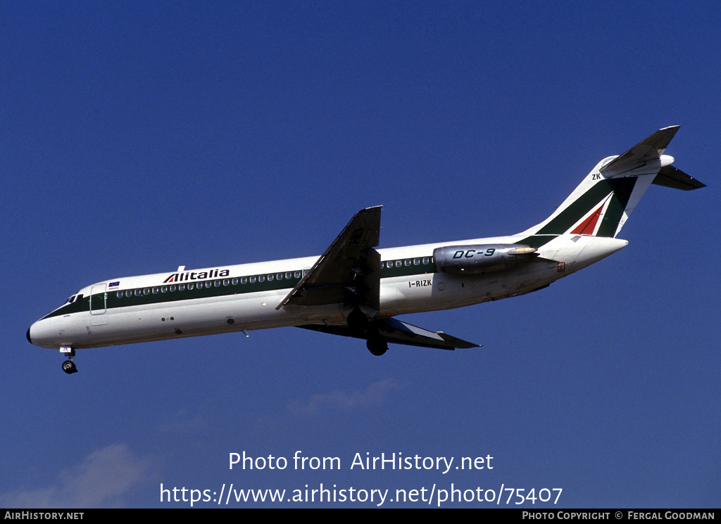 Aircraft Photo of I-RIZK | McDonnell Douglas DC-9-32 | Alitalia | AirHistory.net #75407