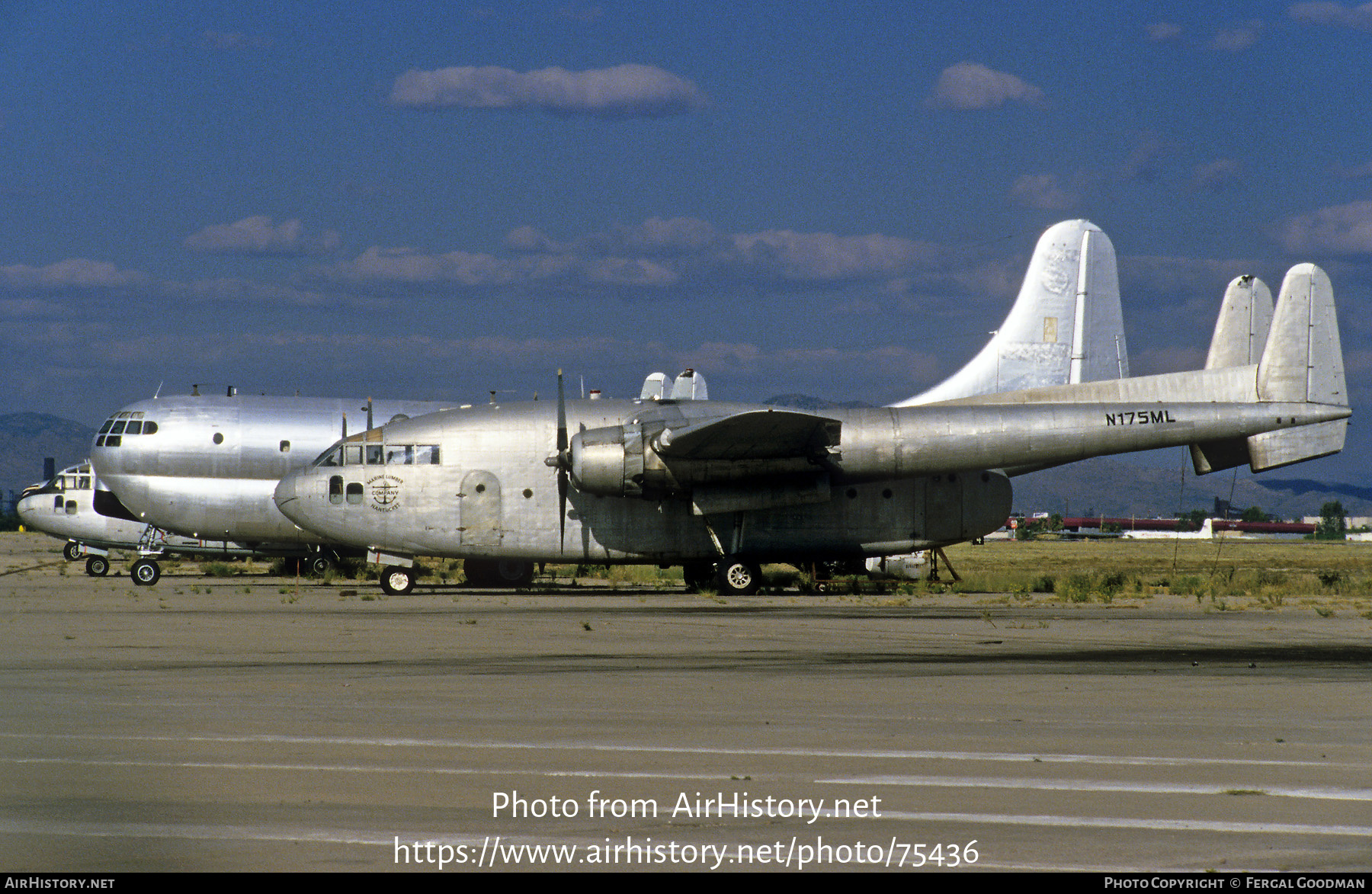 Aircraft Photo of N175ML | Fairchild C-119F Flying Boxcar | Marine Lumber Company | AirHistory.net #75436