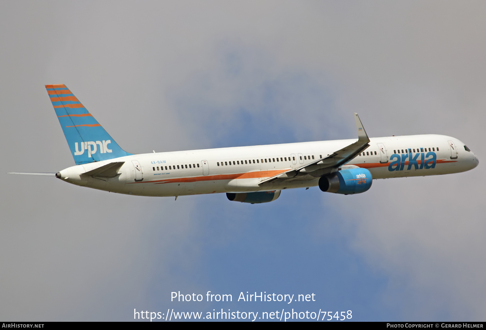 Aircraft Photo of 4X-BAW | Boeing 757-3E7 | Arkia Israeli Airlines | AirHistory.net #75458