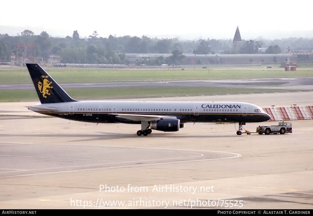 Aircraft Photo of G-BPEE | Boeing 757-236 | Caledonian Airways | AirHistory.net #75525