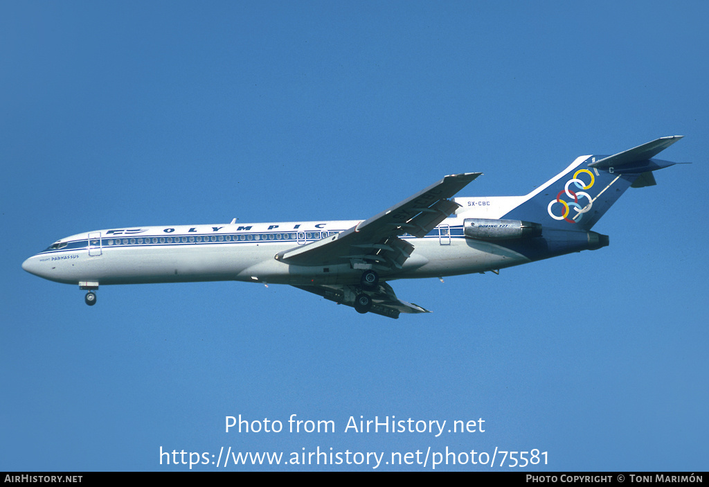 Aircraft Photo of SX-CBC | Boeing 727-284 | Olympic | AirHistory.net #75581