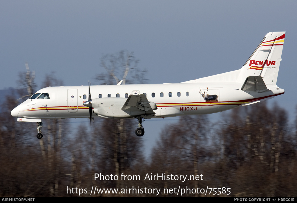 Aircraft Photo of N110XJ | Saab 340A | Peninsula Airways - PenAir | AirHistory.net #75585