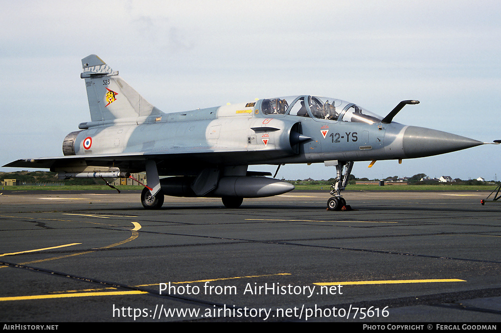 Aircraft Photo of 523 | Dassault Mirage 2000B | France - Air Force | AirHistory.net #75616