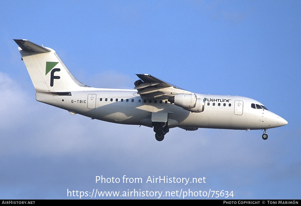 Aircraft Photo of G-TBIC | British Aerospace BAe-146-200A | Flightline | AirHistory.net #75634