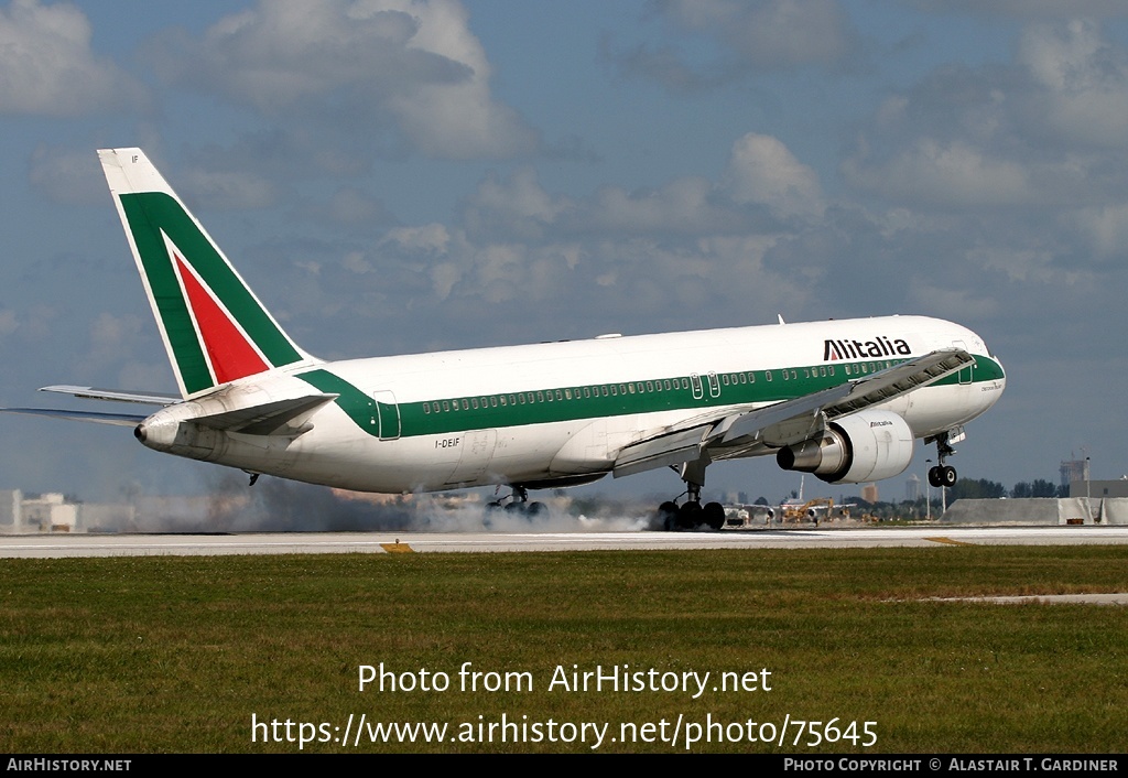 Aircraft Photo of I-DEIF | Boeing 767-33A/ER | Alitalia | AirHistory.net #75645