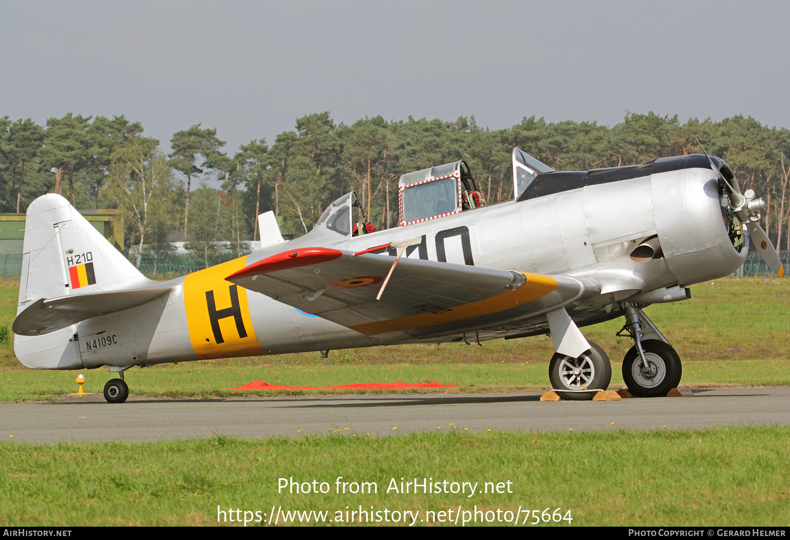 Aircraft Photo of N4109C / H210 | North American T-6G Texan | Belgium - Air Force | AirHistory.net #75664