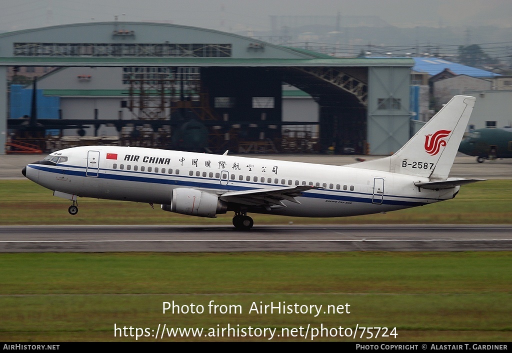 Aircraft Photo of B-2587 | Boeing 737-3J6 | Air China | AirHistory.net #75724