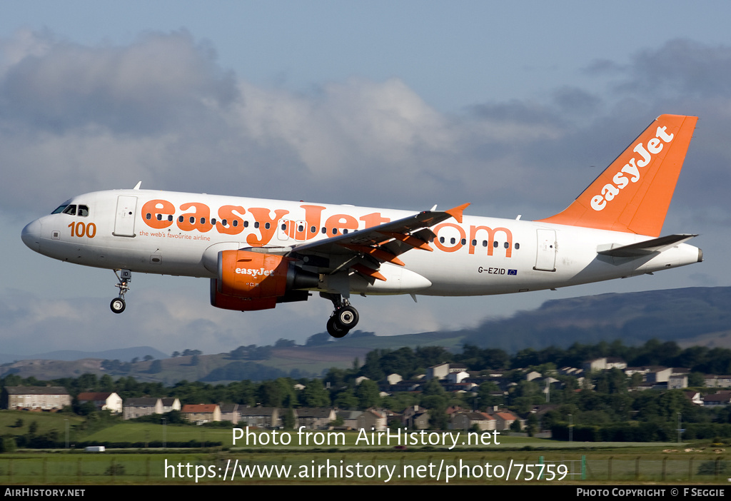 Aircraft Photo of G-EZID | Airbus A319-111 | EasyJet | AirHistory.net #75759