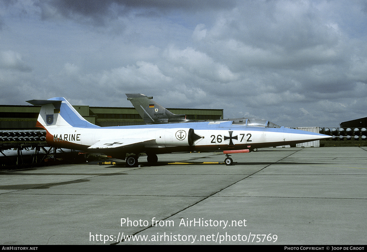 Aircraft Photo of 2672 | Lockheed F-104G Starfighter | Germany - Navy | AirHistory.net #75769