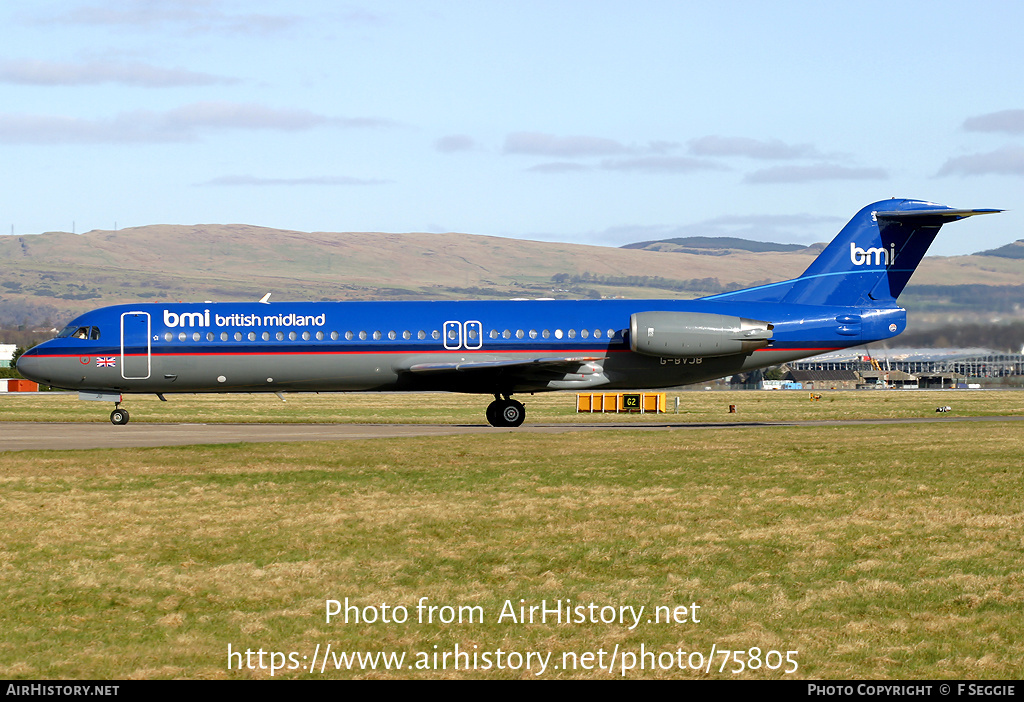 Aircraft Photo of G-BVJB | Fokker 100 (F28-0100) | BMI - British Midland International | AirHistory.net #75805