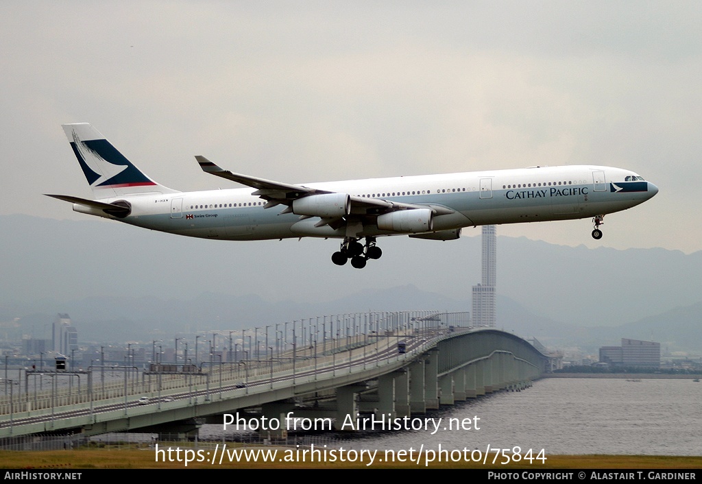 Aircraft Photo of B-HXN | Airbus A340-313 | Cathay Pacific Airways | AirHistory.net #75844