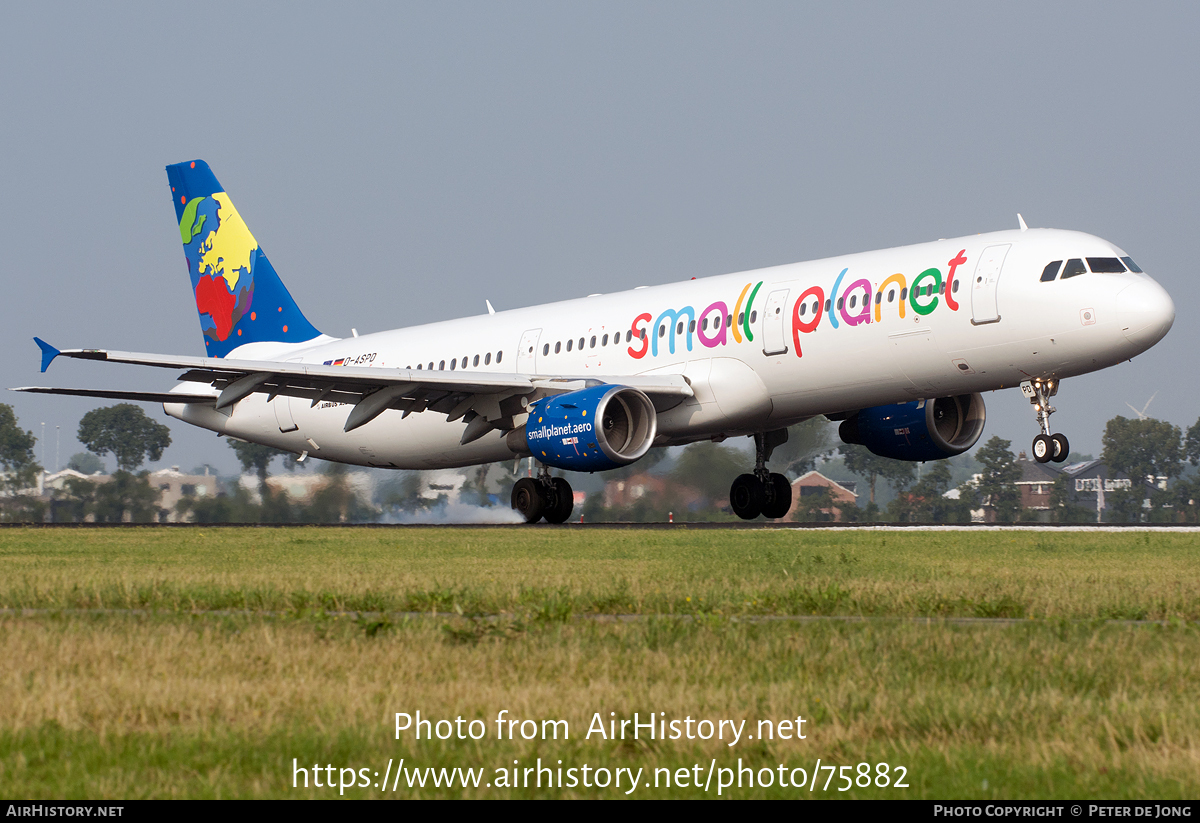 Aircraft Photo of D-ASPD | Airbus A321-211 | Small Planet Airlines | AirHistory.net #75882