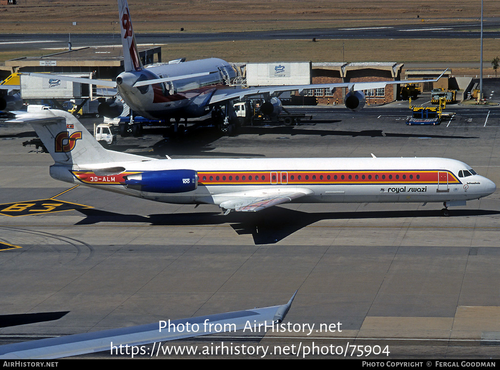 Aircraft Photo of 3D-ALM | Fokker 100 (F28-0100) | Royal Swazi National Airways | AirHistory.net #75904