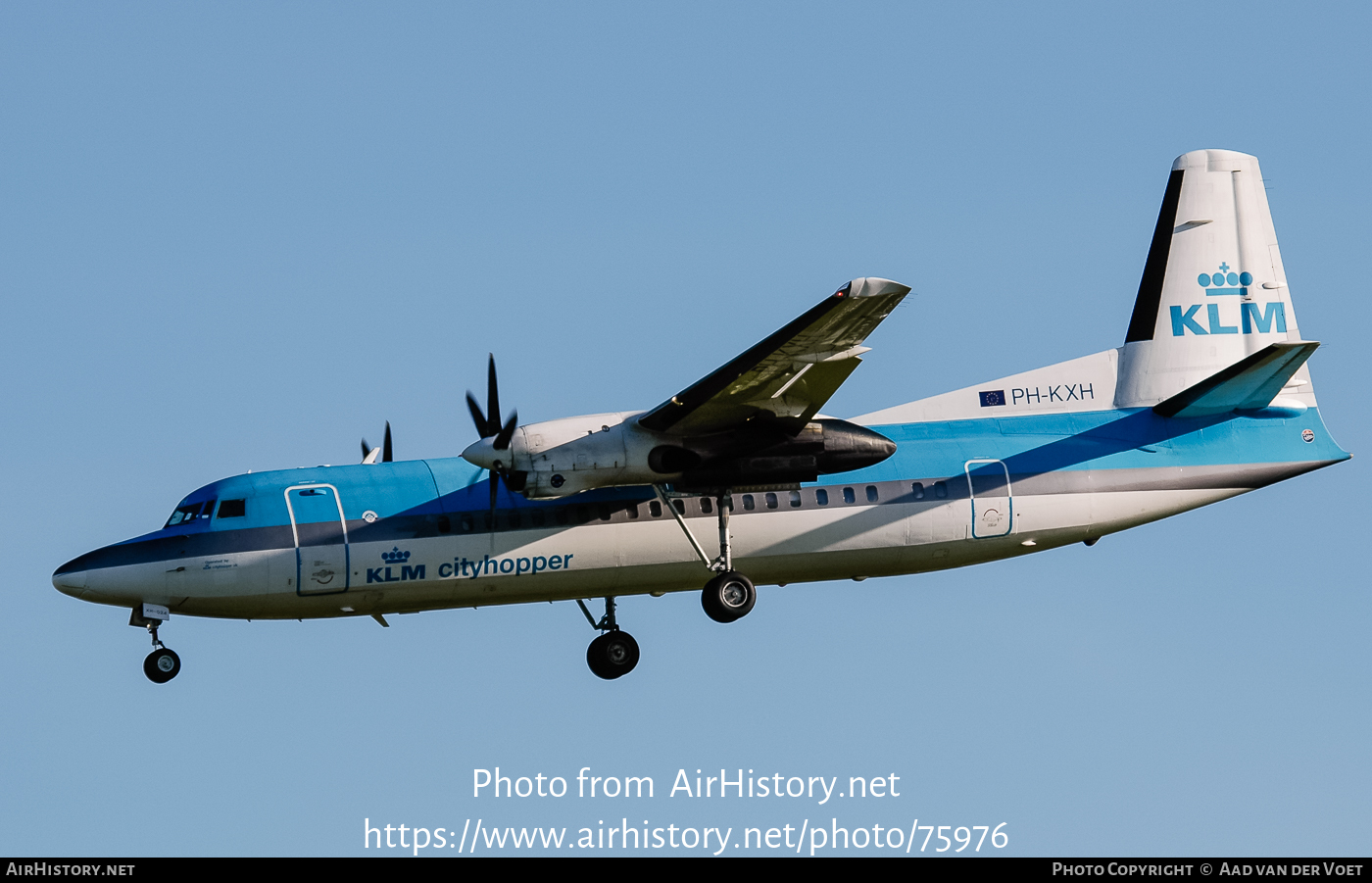 Aircraft Photo of PH-KXH | Fokker 50 | KLM Cityhopper | AirHistory.net #75976