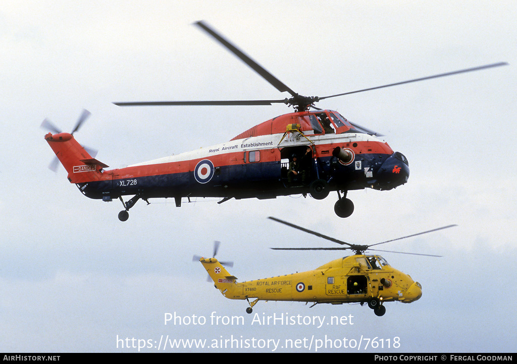 Aircraft Photo of XL728 | Westland WS-58 Wessex HU.5 | UK - Air Force | AirHistory.net #76118