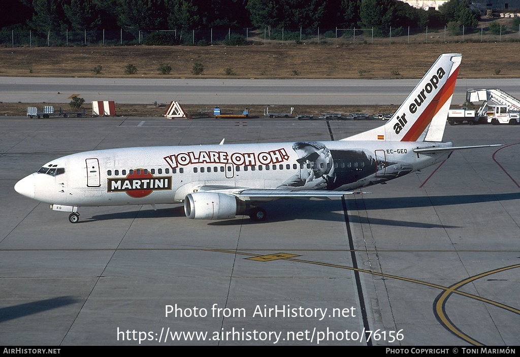 Aircraft Photo of EC-GEQ | Boeing 737-3Y0 | Air Europa | AirHistory.net #76156