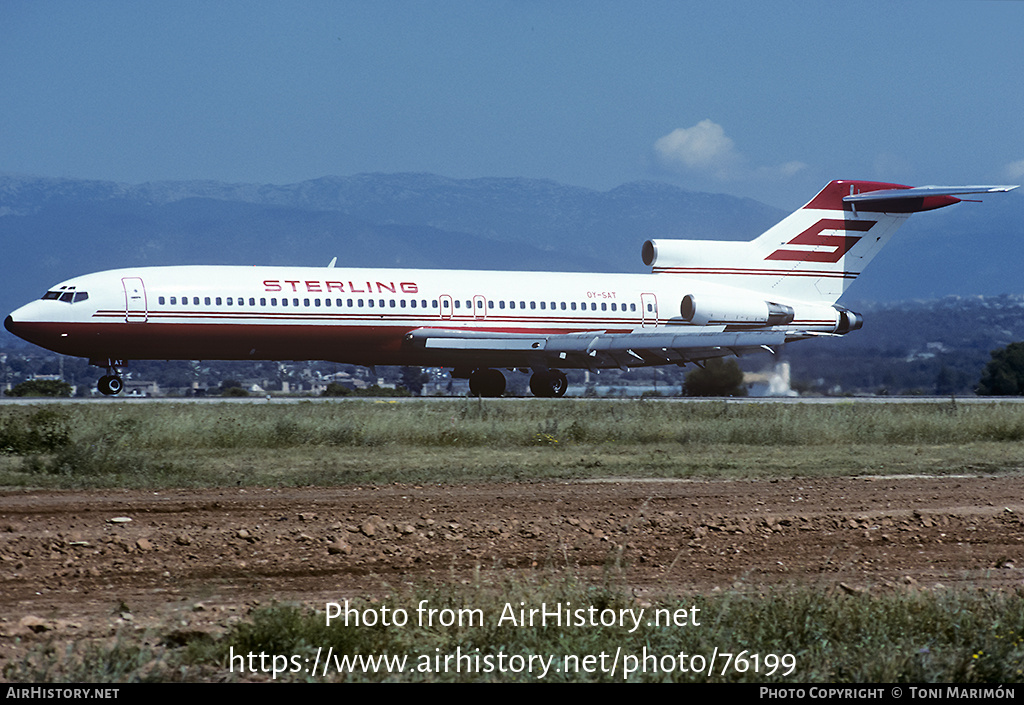 Aircraft Photo of OY-SAT | Boeing 727-2J4/Adv | Sterling Airways | AirHistory.net #76199