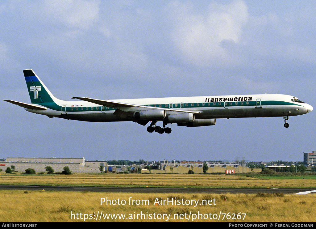 Aircraft Photo of N804WA | McDonnell Douglas DC-8-63CF | Transamerica Airlines | AirHistory.net #76267