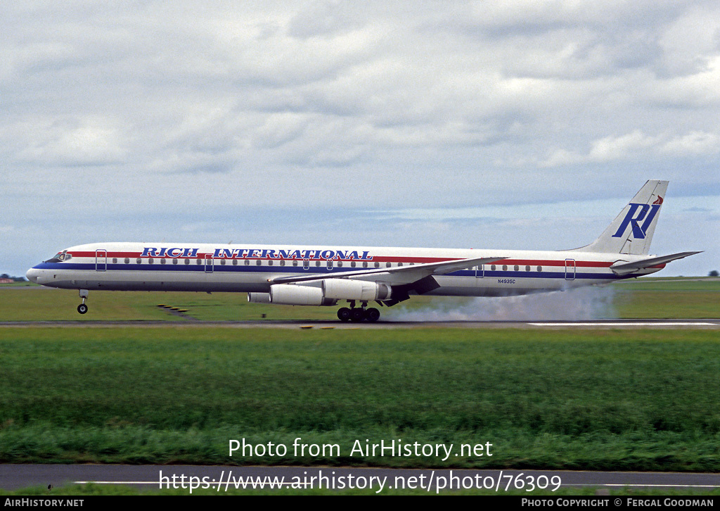 Aircraft Photo of N4935C | McDonnell Douglas DC-8-63 | Rich International Airways | AirHistory.net #76309