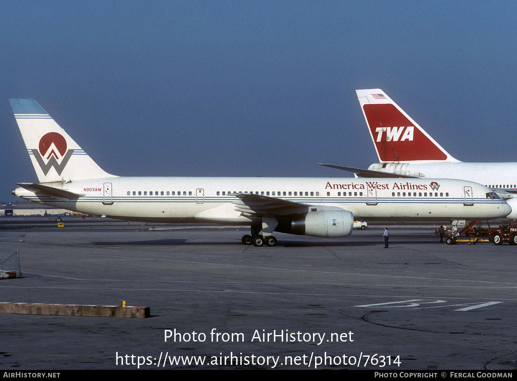 Aircraft Photo of N903AW | Boeing 757-2S7 | America West Airlines | AirHistory.net #76314