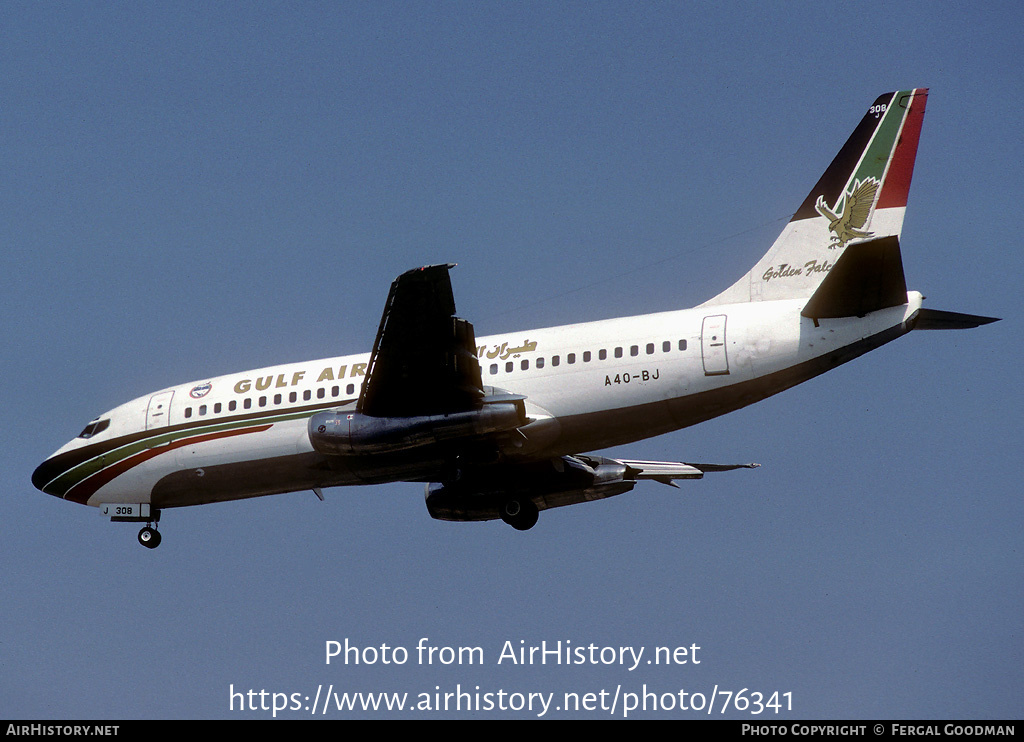 Aircraft Photo of A4O-BJ | Boeing 737-2P6/Adv | Gulf Air | AirHistory.net #76341