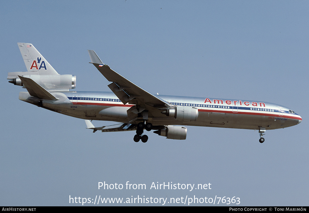 Aircraft Photo of N1756 | McDonnell Douglas MD-11 | American Airlines | AirHistory.net #76363