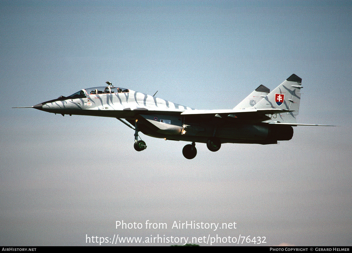 Aircraft Photo of 1303 | Mikoyan-Gurevich MiG-29UB (9-51) | Slovakia - Air Force | AirHistory.net #76432