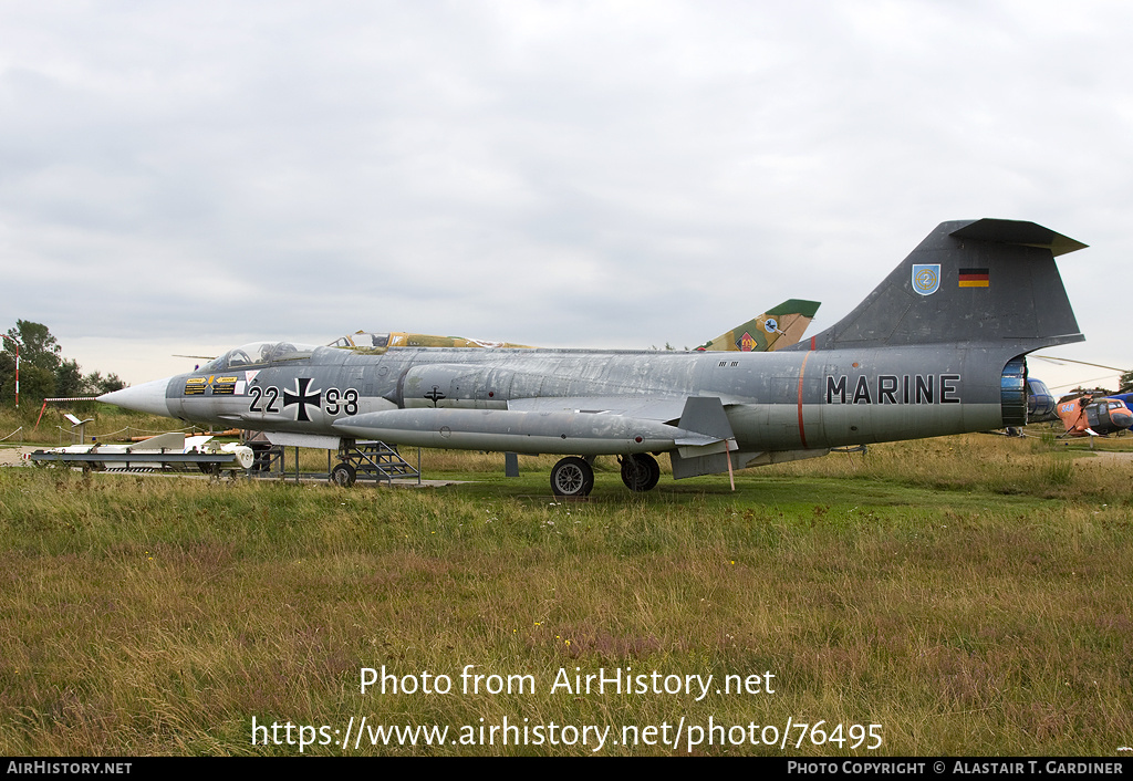 Aircraft Photo of 2298 | Lockheed F-104G Starfighter | Germany - Navy | AirHistory.net #76495