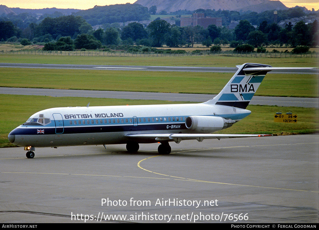 Aircraft Photo of G-BMAH | Douglas DC-9-14 | British Midland Airways - BMA | AirHistory.net #76566