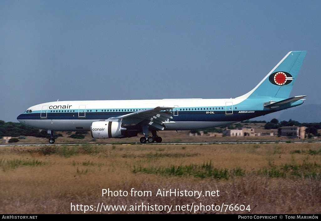 Aircraft Photo of OY-CNL | Airbus A300B4-120 | Conair of Scandinavia | AirHistory.net #76604