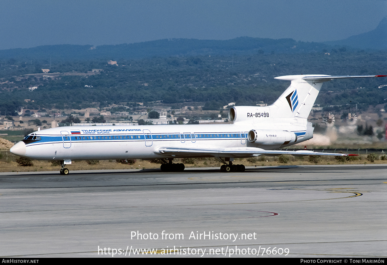 Aircraft Photo of RA-85498 | Tupolev Tu-154B-2 | Tyumen Airlines | AirHistory.net #76609