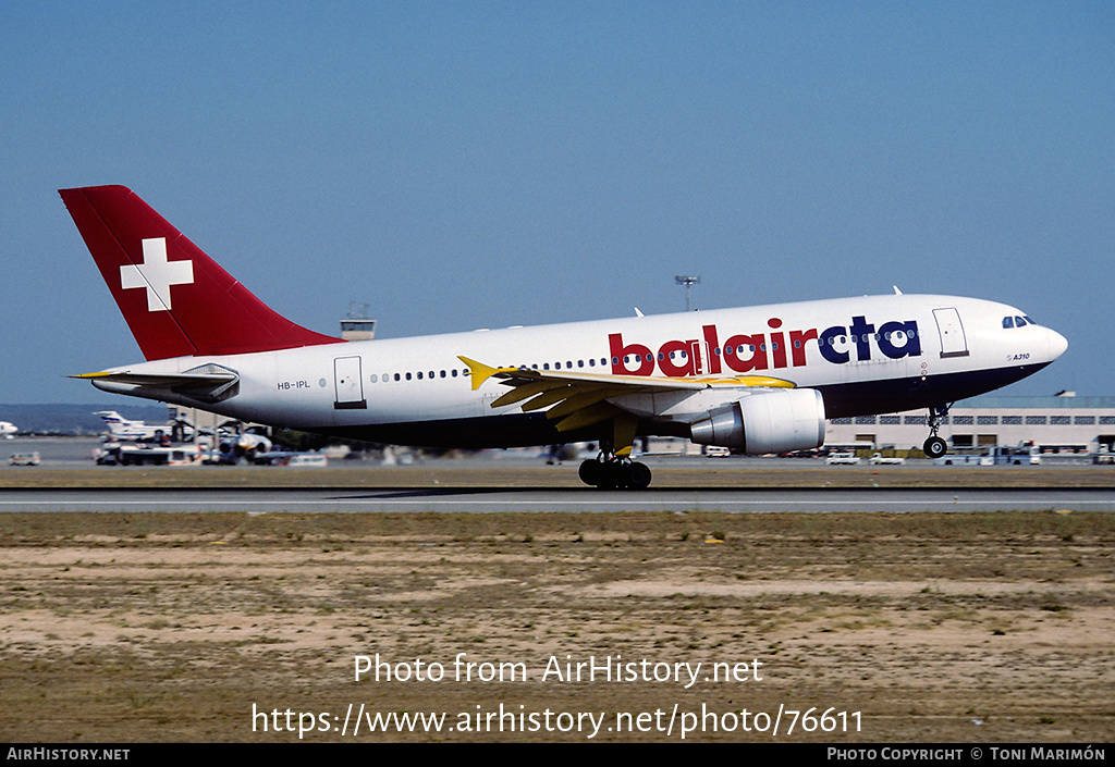 Aircraft Photo of HB-IPL | Airbus A310-325/ET | BalairCTA | AirHistory.net #76611