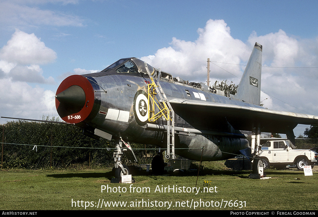 Aircraft Photo of 53-686 | English Electric Lightning F53 | Saudi Arabia - Air Force | AirHistory.net #76631