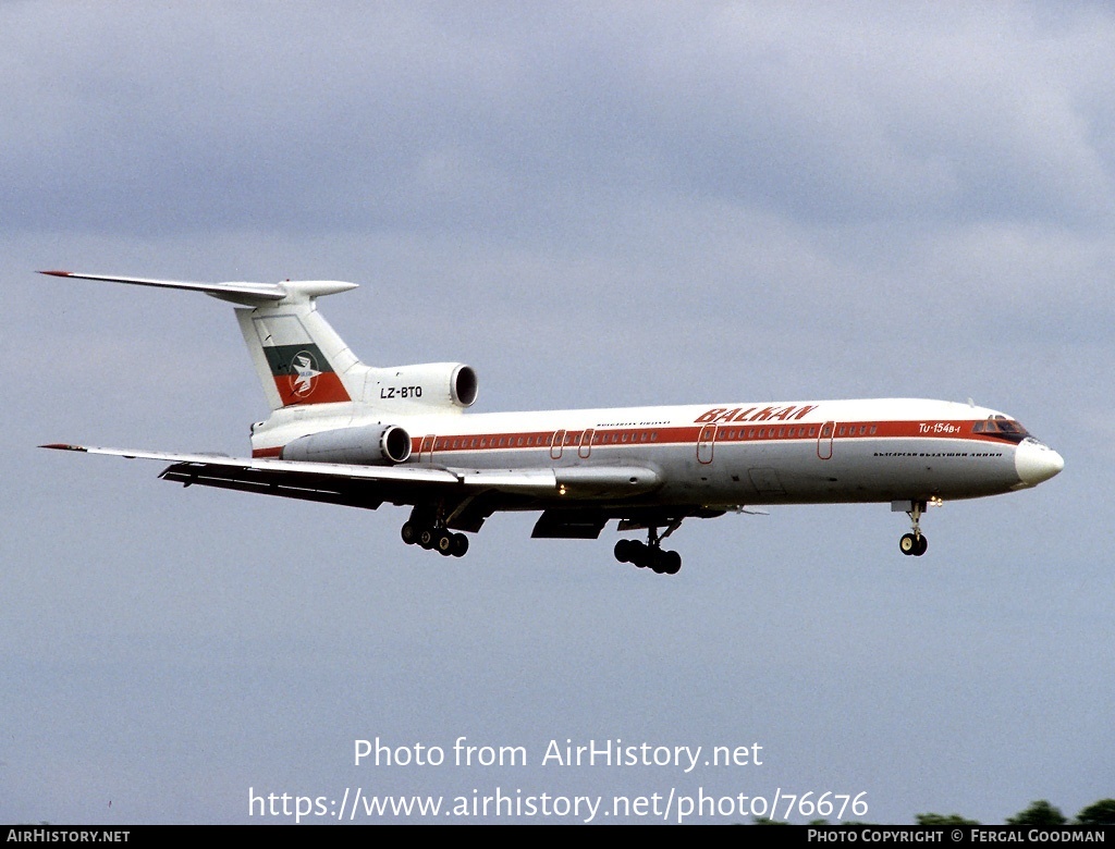 Aircraft Photo of LZ-BTO | Tupolev Tu-154B-1 | Balkan - Bulgarian Airlines | AirHistory.net #76676