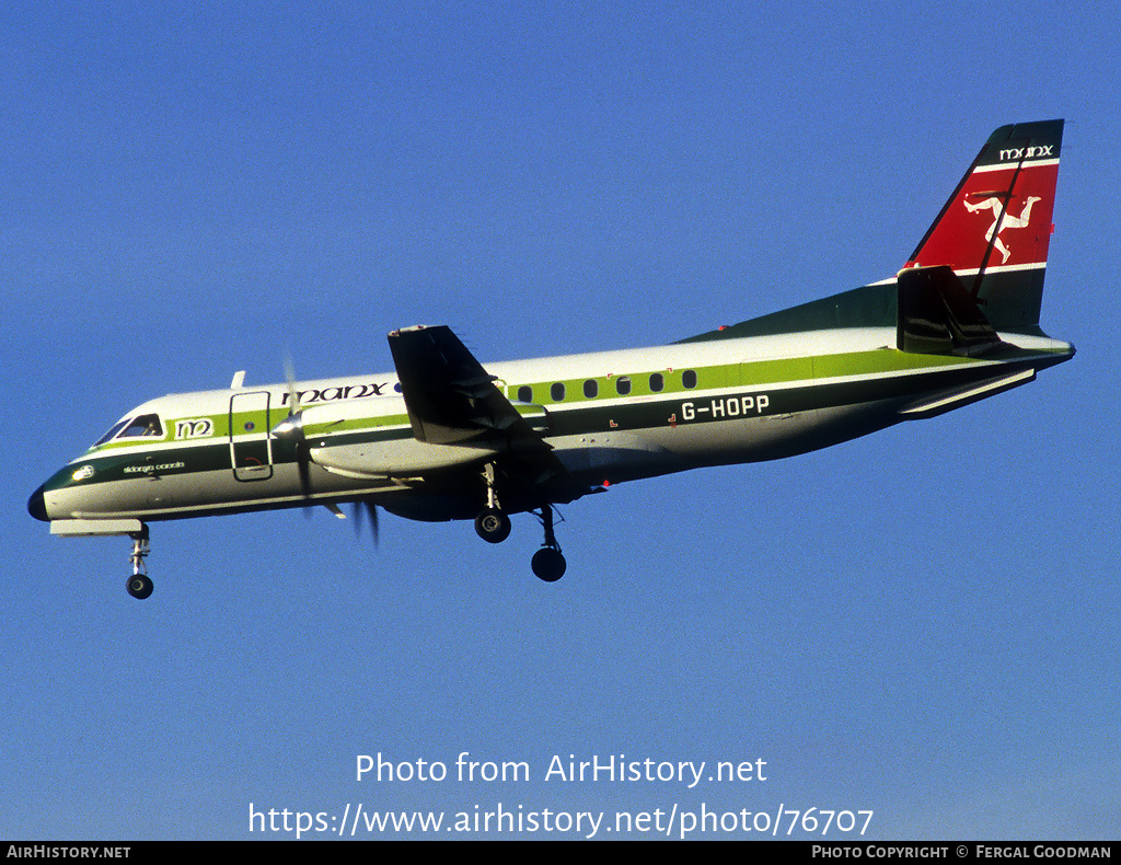 Aircraft Photo of G-HOPP | Saab-Fairchild SF-340A | Manx Airlines | AirHistory.net #76707