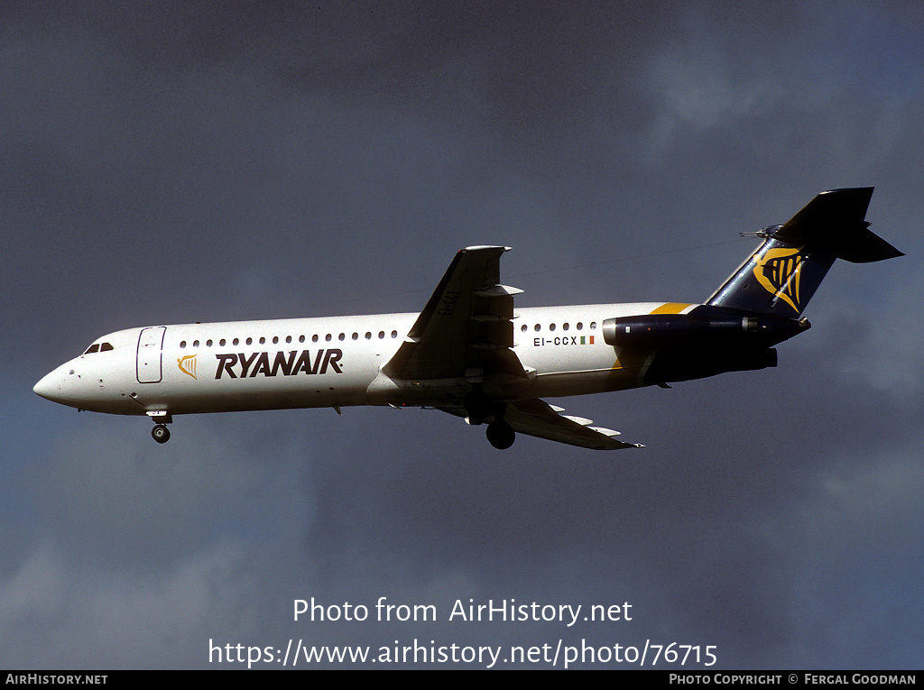 Aircraft Photo of EI-CCX | BAC 111-523FJ One-Eleven | Ryanair | AirHistory.net #76715