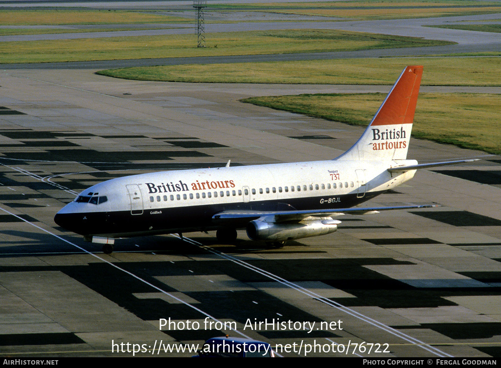 Aircraft Photo of G-BGJL | Boeing 737-236/Adv | British Airtours | AirHistory.net #76722