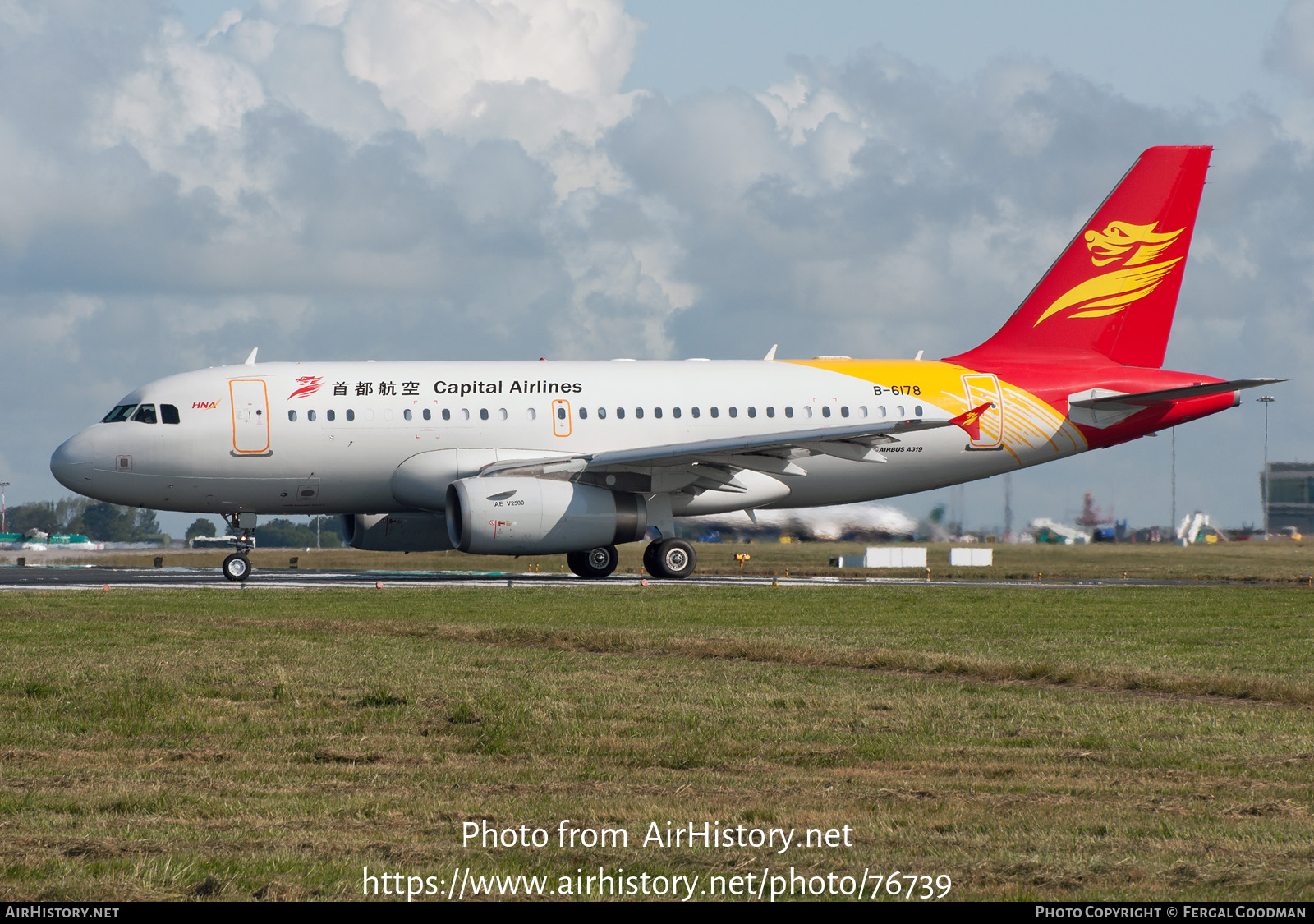 Aircraft Photo of B-6178 | Airbus A319-132 | Capital Airlines | AirHistory.net #76739