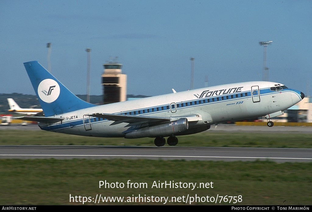 Aircraft Photo of I-JETA | Boeing 737-229/Adv | Fortune Aviation | AirHistory.net #76758