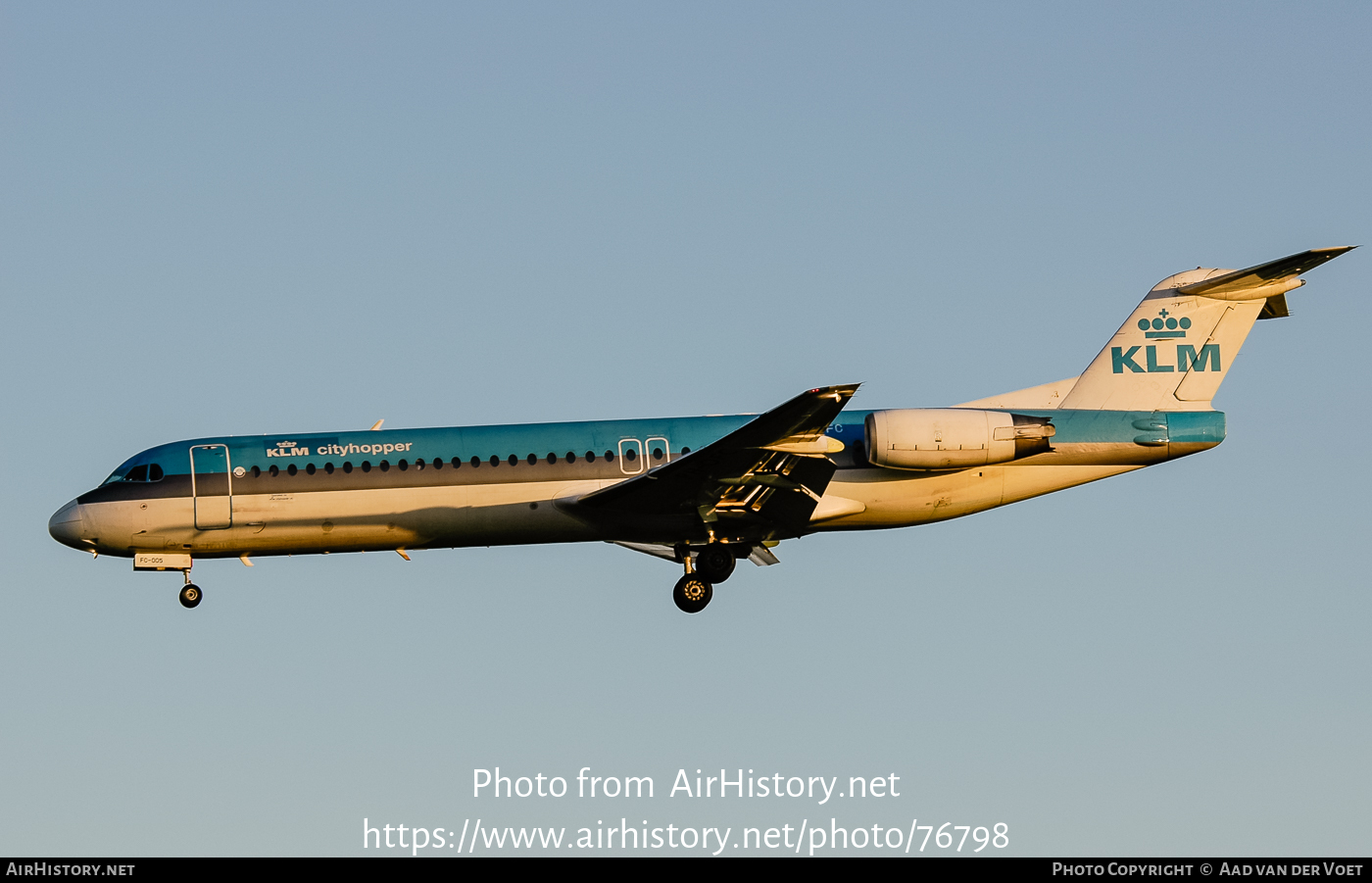 Aircraft Photo of PH-OFC | Fokker 100 (F28-0100) | KLM Cityhopper | AirHistory.net #76798