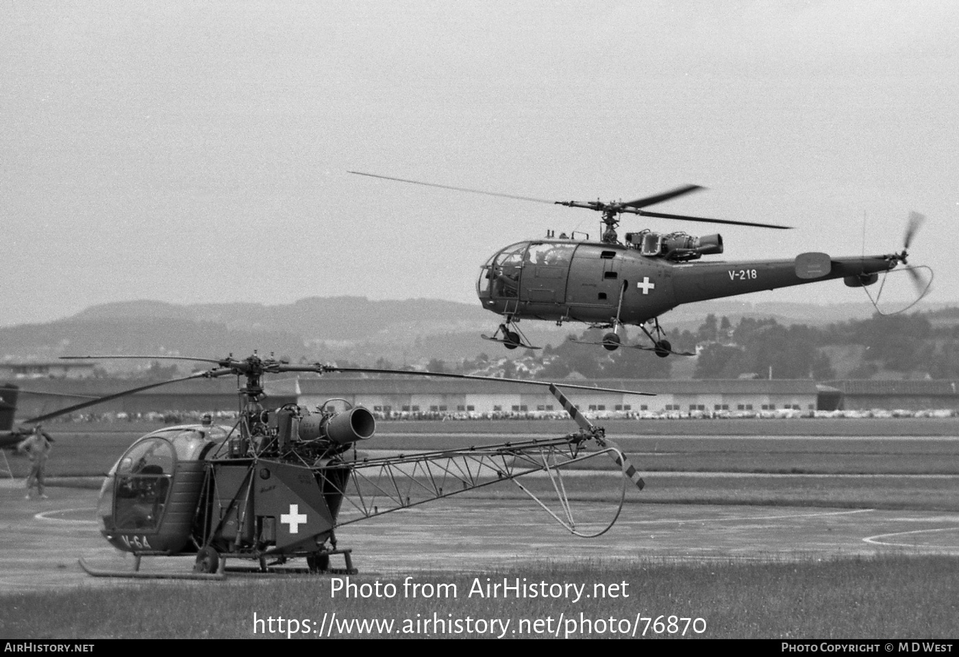 Aircraft Photo of V-64 | Sud SE-3130 Alouette II | Switzerland - Air Force | AirHistory.net #76870