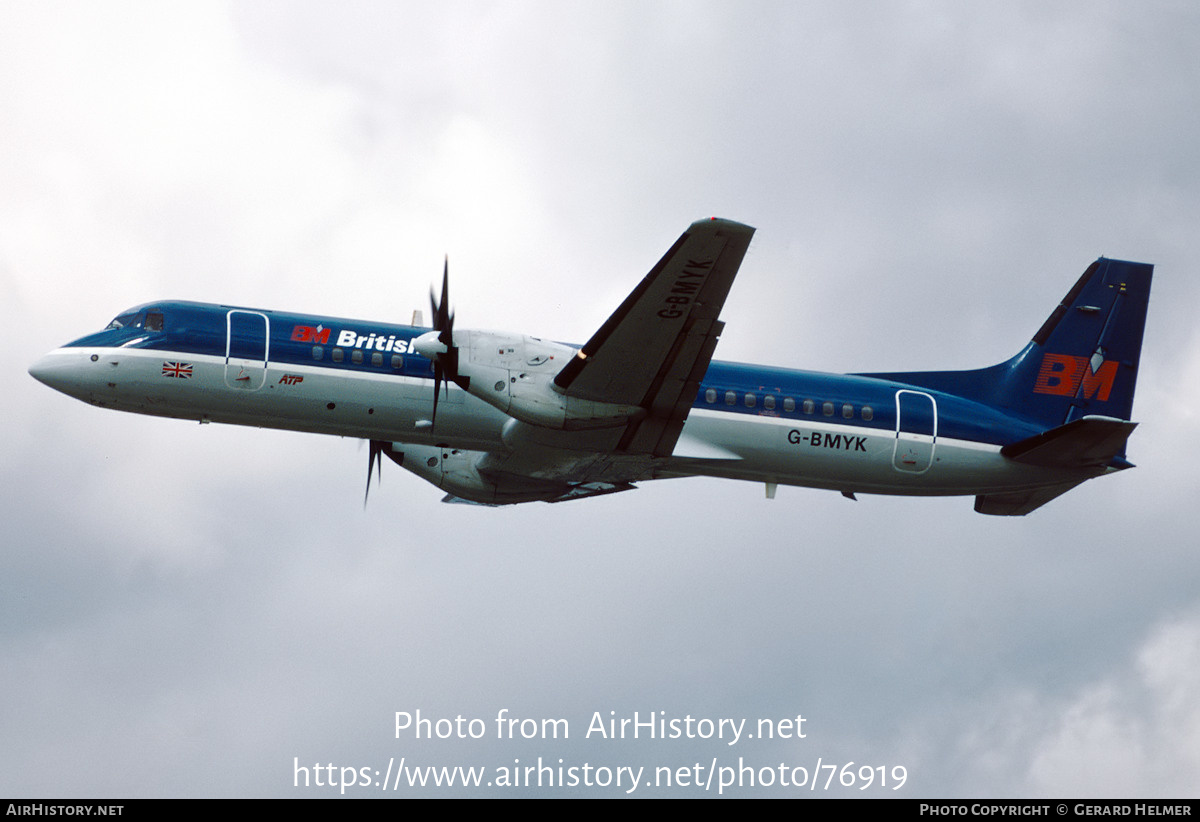 Aircraft Photo of G-BMYK | British Aerospace ATP | British Midland Airways - BMA | AirHistory.net #76919