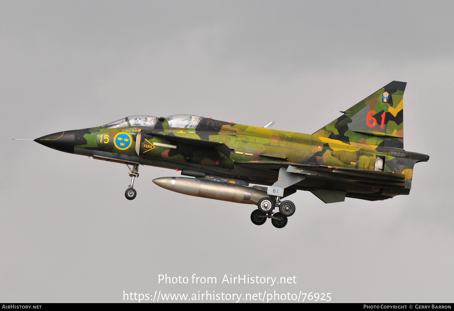 Aircraft Photo of SE-DXO / 37809 | Saab Sk37E Viggen | Sweden - Air Force | AirHistory.net #76925