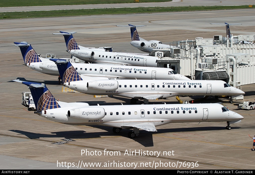 Aircraft Photo of N15980 | Embraer ERJ-145LR (EMB-145LR) | Continental Express | AirHistory.net #76936