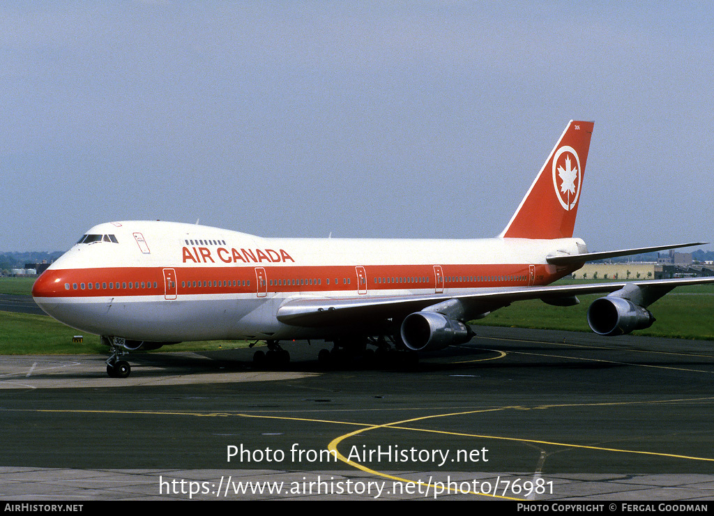 Aircraft Photo of C-FTOE | Boeing 747-133 | Air Canada | AirHistory.net #76981